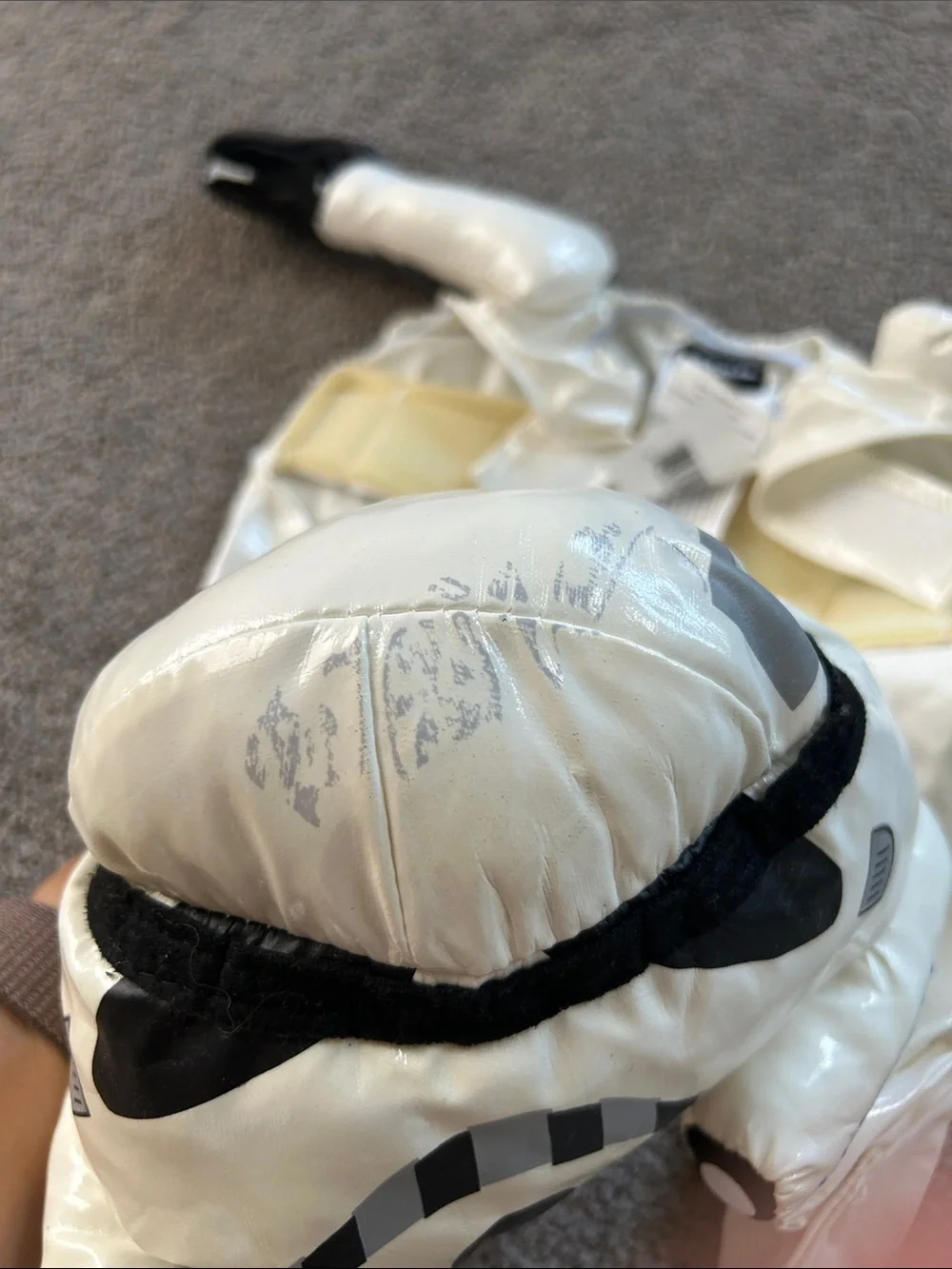 Dog One-Piece Stormtrooper Style Suit with Helmet hat (fits 20 lb dog)